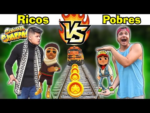 RICOS VS POBRES JOGANDO SUBWAY SURFERS NO CELULAR #13 - RECORDE MUNDIAL ??