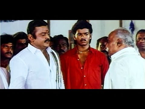 Tamil Movie Action Scenes # Vijayakanth & Vijay Best Acting Scenes # Senthoora Pandi Movie Scenes