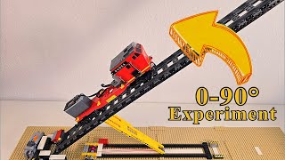 Making Lego train climb Experiment 4K #lego #experiment #train
