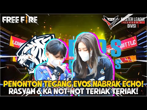 RASYAH DAN KA NOTNOT TERIAK TERIAK DI STAGE BERI DUKUNGAN BUAT EVOS DIVINE SAAT NABRAKIN ECHO ESPORT