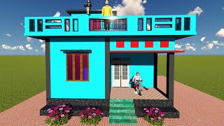 छोटे घर के लिए सबसे अच्छा डिजाइन | small house design | beautiful house front elevation | house 