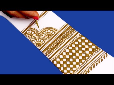 राखी के लिए नेट वाली शानदार मेहँदी डिज़ाइन | New Mehndi Design for Hands @ ekunji #087