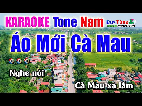 Karaoke || Áo Mới Cà Mau – Tone Nam || Nhạc Sống Duy Tùng