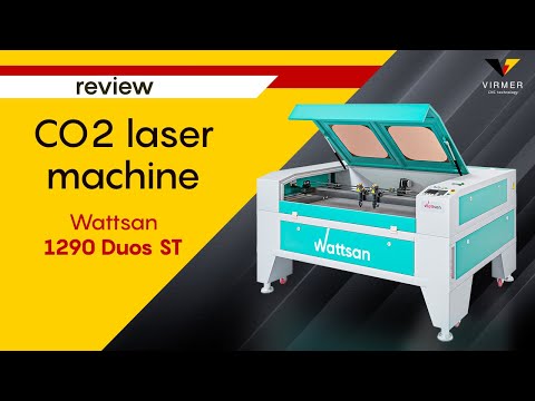 Laserový řezací gravírovací stroj 130W co2 WATTSAN 1290 DUOS ST