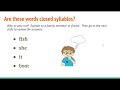Exploring Closed Syllables in Wilson Reading
