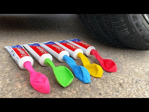 Car vs Giant Toothpaste, Giant Coca Cola & Balloons Chupa Chups, Fanta vs Mentos | Test Ex