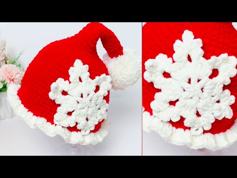 How to crochet a Christmas hat for beginner?