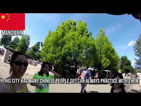 Black Man Speaks Chinese, Japanese, Korean, Thai at Various Festivals ((IN RETROSPECT))