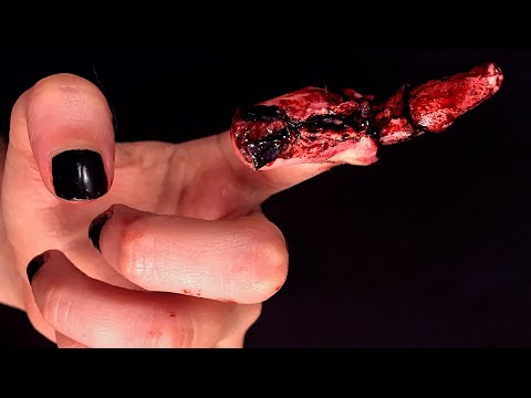 HUESO DEL DEDO EXPUESTO Y PIEL ABIERTA - Makeup FX