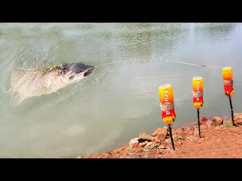 Amazing Unique Hook Fishing Technique Form River Village Boy Hunting Big Fish By Hook in River