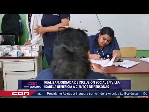 Realizan jornada de inclusión social en Villa Isabela beneficia a cientos de personas