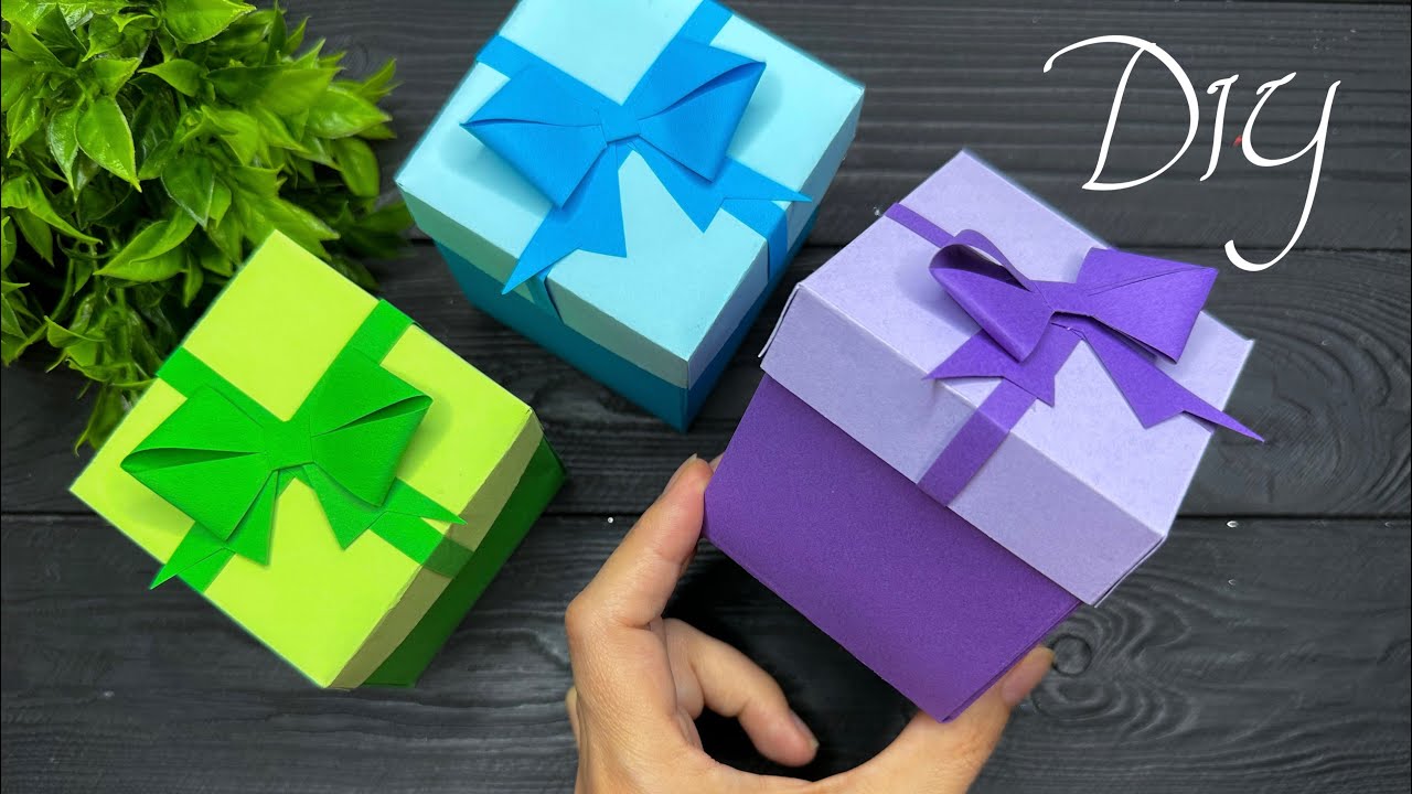 DIY Gift Box 🎁 How to make Gift Box Easy Paper Craft Ideas