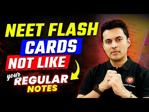 Save your time & energy! NEET Flash cards & notes! Shreyas Sir! NEET 2025 Preparation