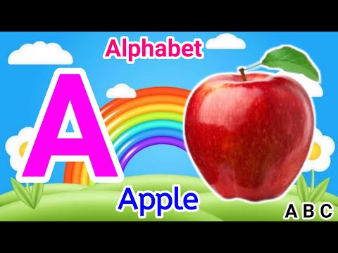 A for apple, nursery class, abcd, phonics songs, alphabet, nursery rhymes for children @KIDSSTUDYS