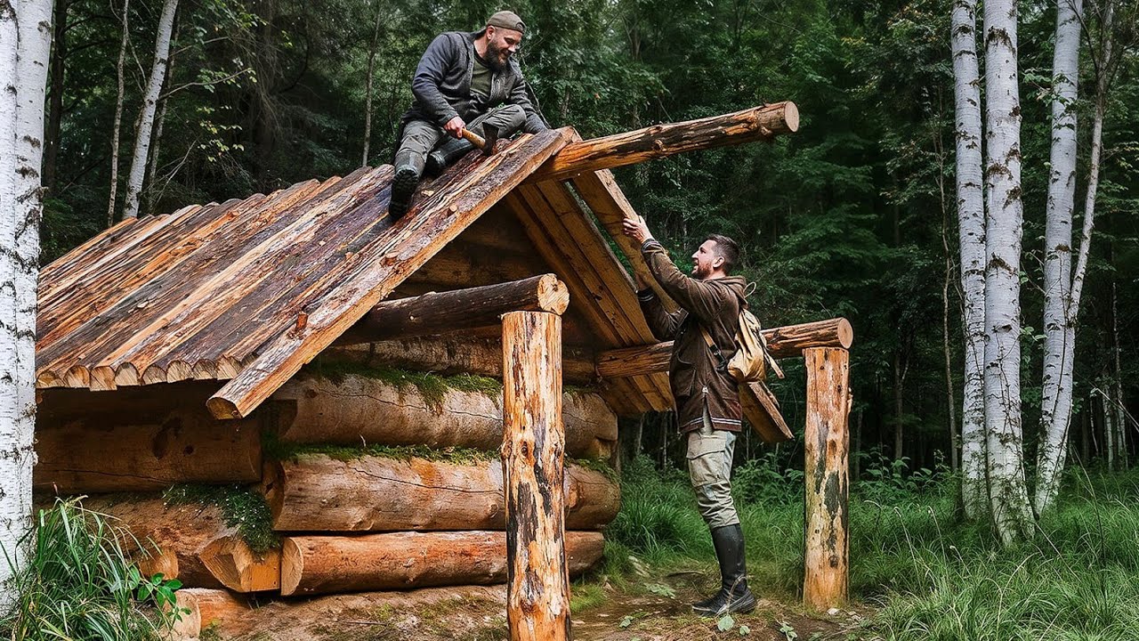 Лесная изба от а до я - строим дом в лесу - глухариная изба