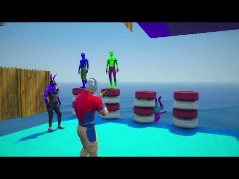 GTA 5 Epic Ragdolls RED SPIDERMAN VS RED MINION VS GREEN MINIONEuphoria Physics & Funny Fails 7