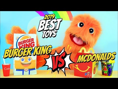 McDonald's Happy Meal vs. Burger King Kids Meal Toys!