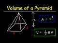 Pyramid Volume and Area Concepts