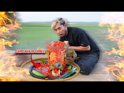 VIRAL! MUKBANG KEPALA SAPI DI TENGAH SAWAH!