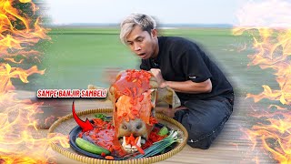 VIRAL! MUKBANG KEPALA SAPI DI TENGAH SAWAH!