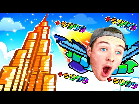 Making INFINITE MONEY in Roblox Climb and Jump Tower (pixel world)