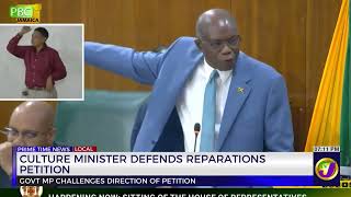 YouTube video thumbnail: Culture Minister Defends Reparations Petition