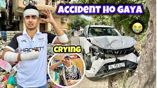 My new car Mahindra 3xo accident ho gaya🥲ammi Rihan reaction 😭jumping injoye❤️