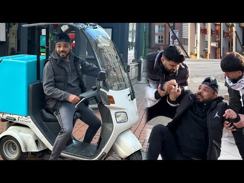 Day light tuk tuk robbery and then selling it | sitting behind motorcycle | joker pranks funny scene