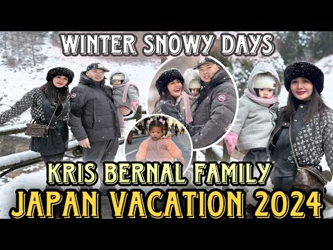 Kris Bernal Japan Vacay 2024 with her little family| Snowy so coldang saya ni Hailee