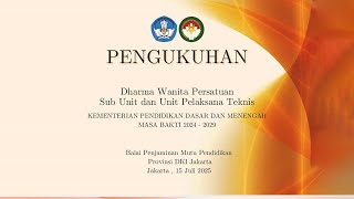 Pengukuhan DWP Sub Unit dan Unit Pelaksana Teknis Kemendikdasmen Masa Bakti 2025-2029