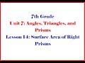 Methods for Calculating Prism Surface Area