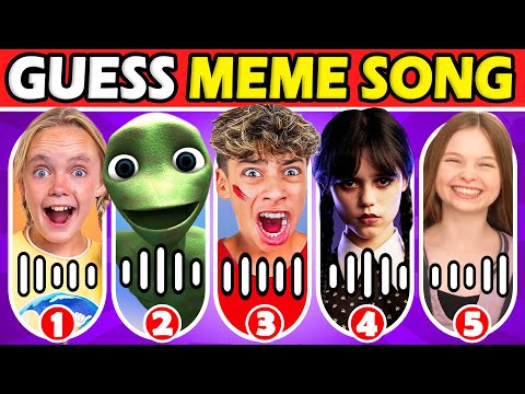 Guess The Voice & Song🎤🔊 | King Ferran, Jack Skye, Dame Tu Cosita, Wednesday, Salish Matter