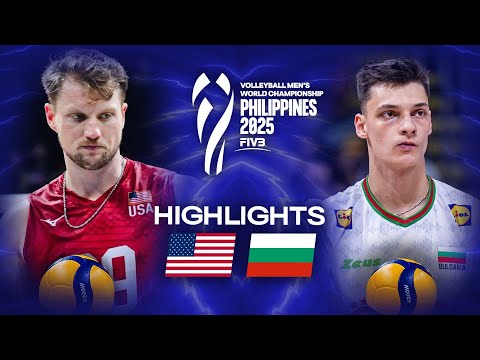 USA 🇺🇸 vs. Bulgaria 🇧🇬 - Quarter Final | Highlights | Men's World Championships 2025