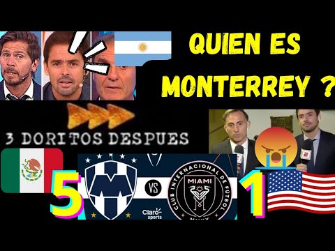3 DORITOS DESPUES ARGENTINOS MONTERREY GOLEA A INTER DE MIAMI ! MESSI ELIMINADO DE CONCACHAMPIONS!