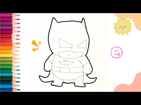 Menggambar Batman Chibi Lucu Mudah Untuk Anak