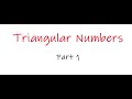 Triangular Numbers and Summation
