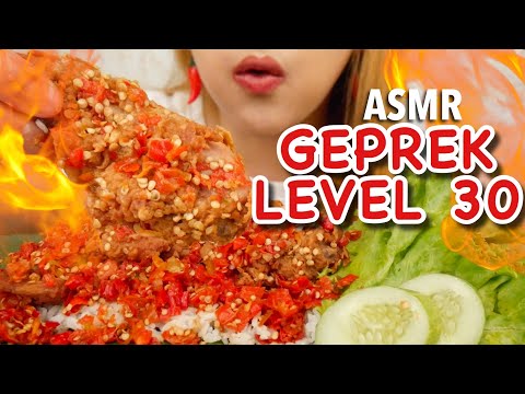 #134 Request ASMR AYAM GEPREK LEVEL 30 PEDESNYA NYIKSA! | ASMR Indonesia