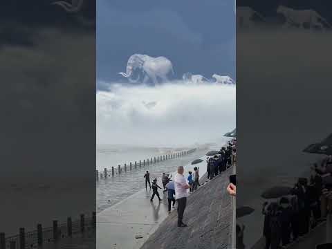 Look what that is! An animal party suddenly appeared in the sky. It's so magical and so rare. It