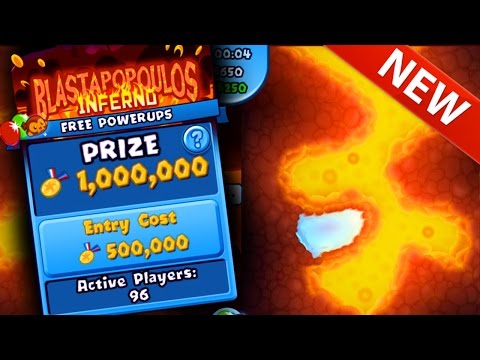 Bloons TD Battles WORLD EXCLUSIVE! NEW BOSS MAP BLASTAPOPOULOS INFERNO - 1,000,000 MEDALLION ARENA!