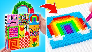 ¡La solución de moda de Sam! 🧵 Haz una bolsa genial con cuentas térmicas