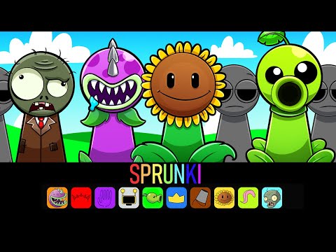 NEW SPRUNKI PLANTS vs ZOMBIES! (Survive the Night)