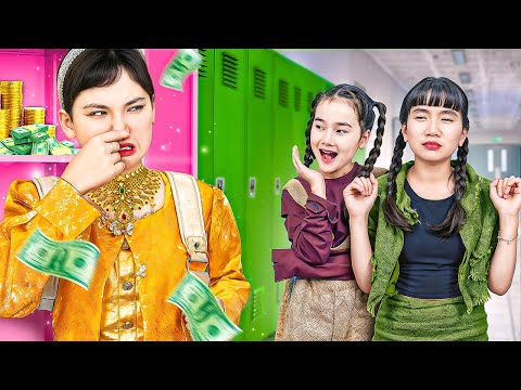 Ngày Đầu Tiên Đi Học Của Học Sinh Giàu Tại Trường Học Nghèo!