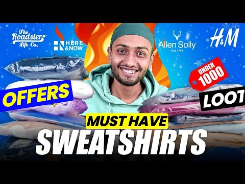 Best Winter Sweatshirt for Men🔥Mufti, Wrogn, Redtape, Roadster Sweatshirt Haul 2025 | Suraj Thakur