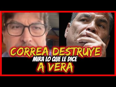 Correa destruye a Vera.  Mira lo que le dice