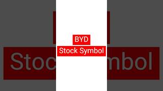 BYD Stock Symbol #byd #stocksandshares #stockmarket