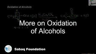 More on Oxidation of Alcohols