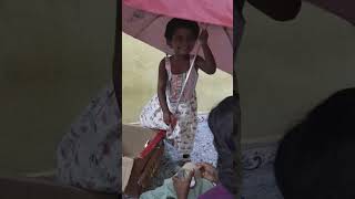 #ராமேஸ்வரதில் மழை வரவே இல்ல..... #சரியான #வெயில் #cutesisters #shortsvideo 