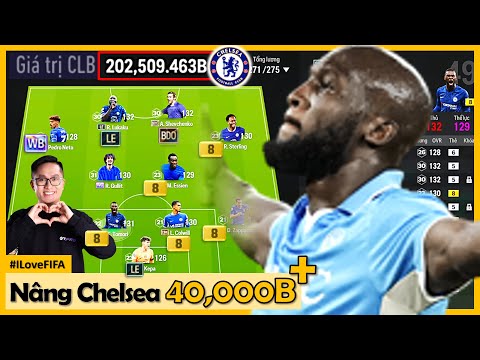 Phá Nốt 40.000 Tỷ I Love Xây Dựng ĐỘI HÌNH CHELSEA "YẾU NHẤT TẦM GIÁ" Cùng Đầu Tàu LUKAKU LE +5