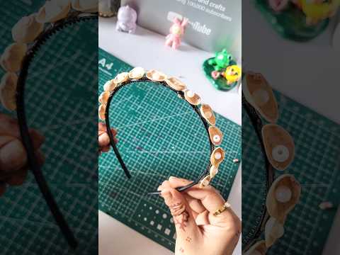 cute hairband with pista shell #shorts #trending #youtubeshorts #hairband  #amira #shortsfeed #yt