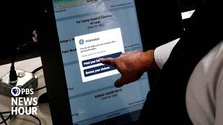 YouTube video thumbnail: DOJ Monitoring Plans and DHS Voter Checks Raise Concerns of Election Interference